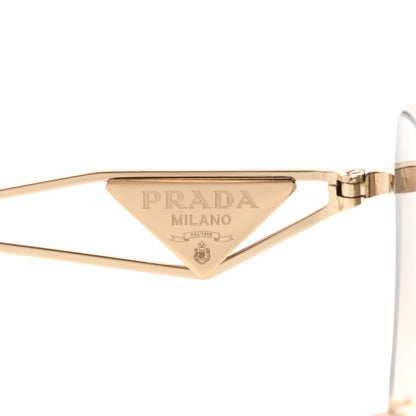 Prada Metal Symbole Triangle Logo Sunglasses SPR57Y Anthracite Gray Cammeo Beige 5 of 5