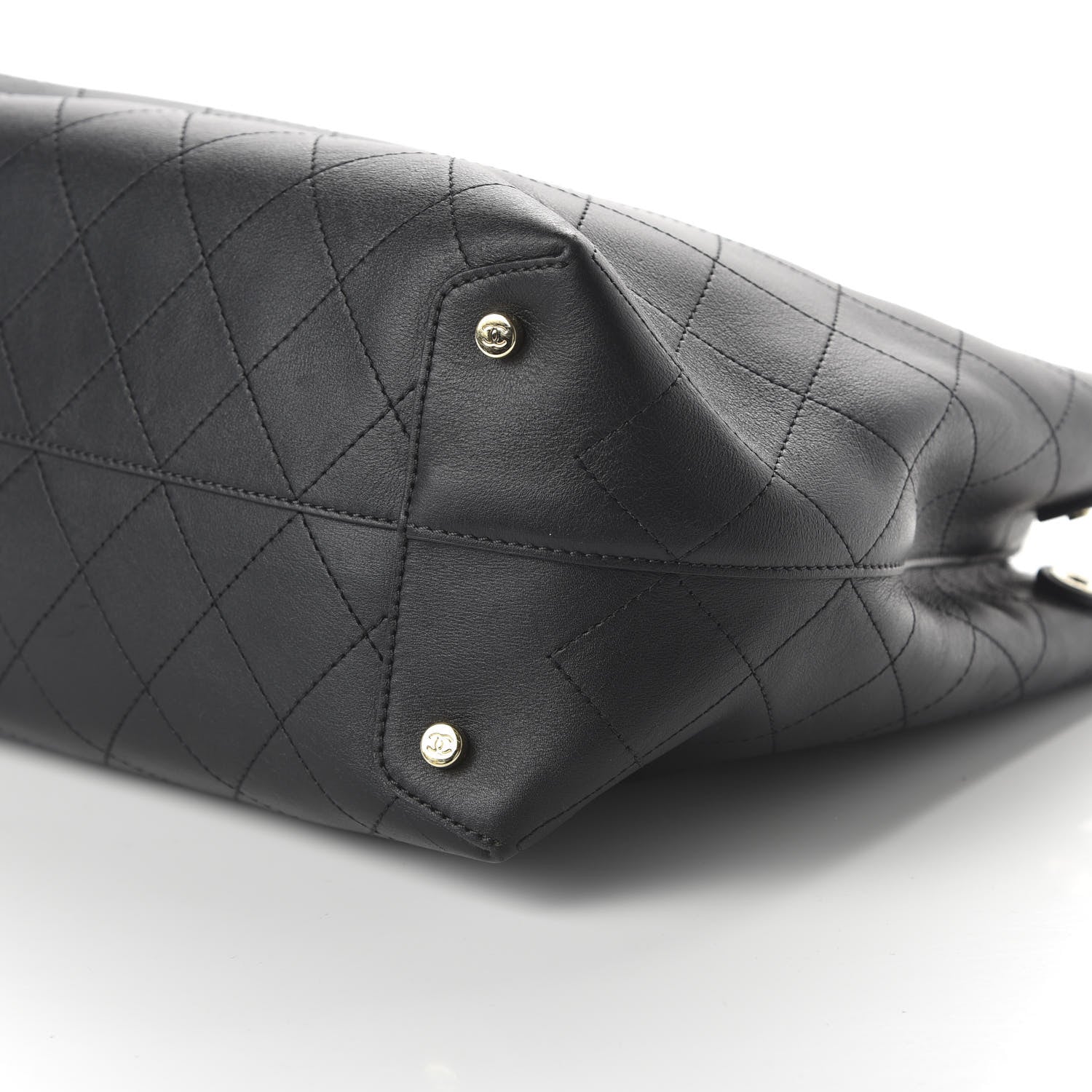 Chanel Calfskin Large Serial Shopper Tote Black 7 of 10