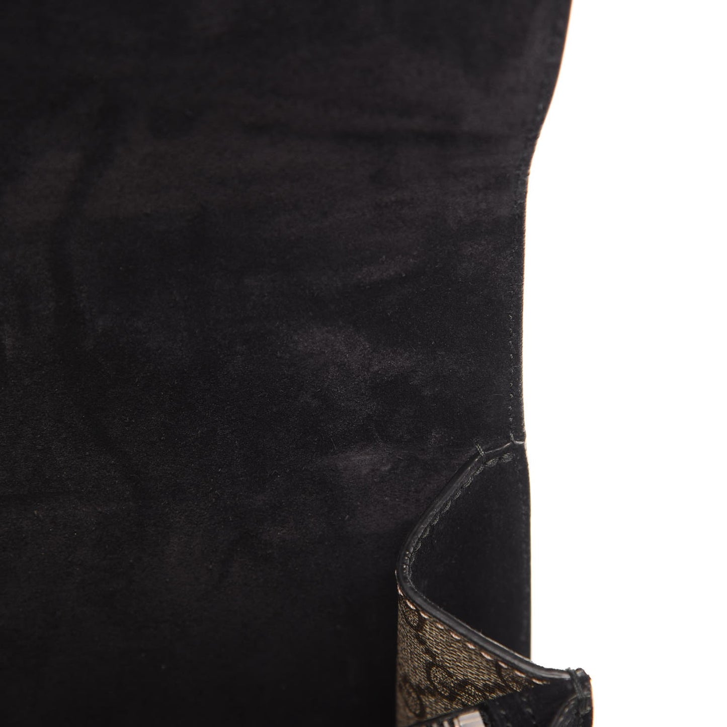 GG Supreme Monogram Medium Dionysus Shoulder Bag Black