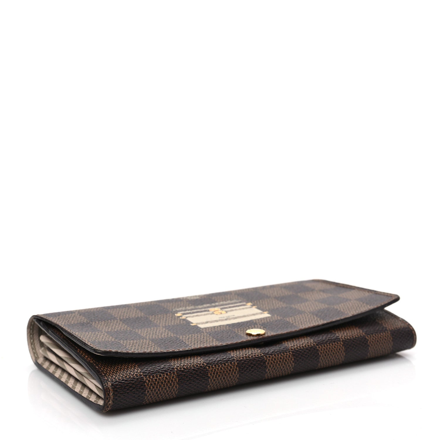 Louis Vuitton Damier Ebene Trunks and Locks Sarah Wallet 4 of 7