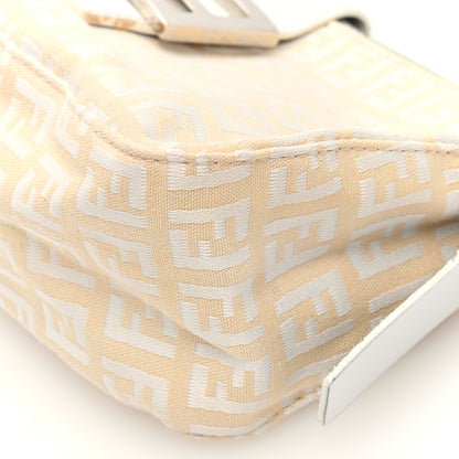 Fendi Zucchino Mini Baguette Beige White 9 of 9