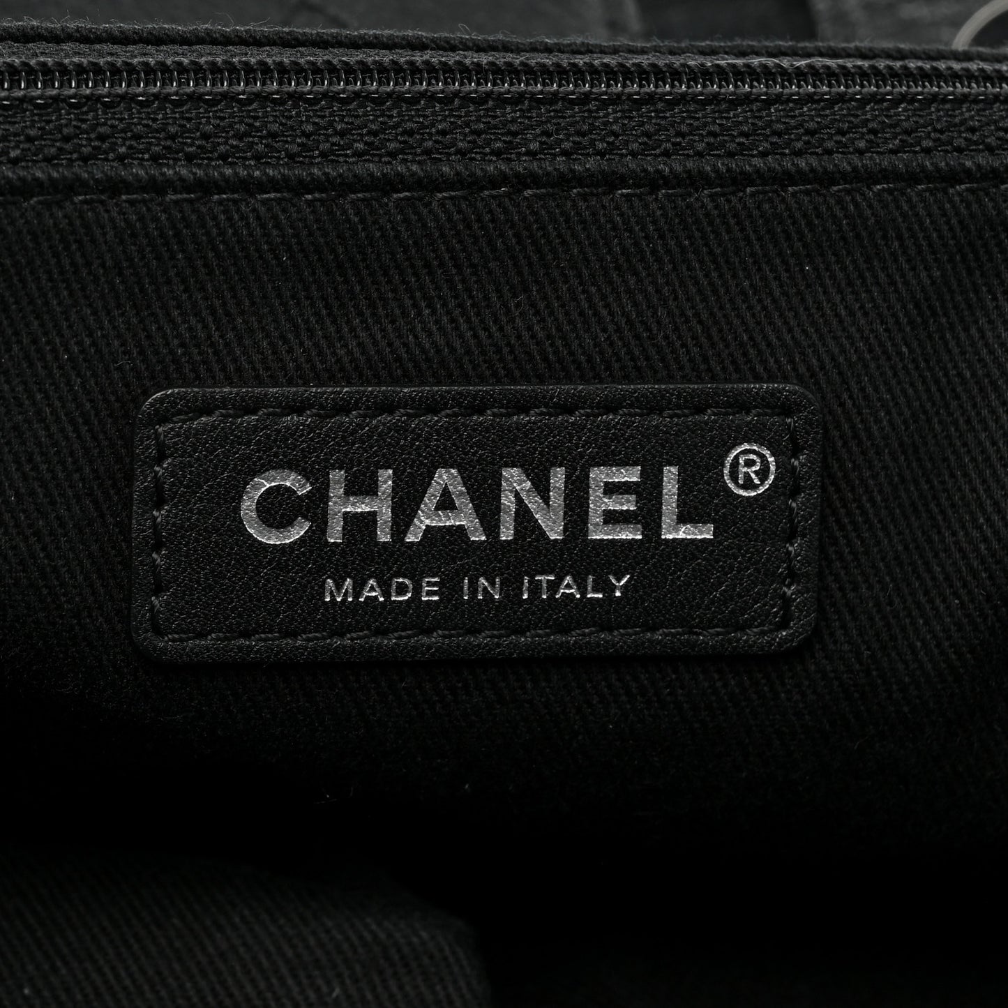 Canvas Large Double Face Shopping Tote Black