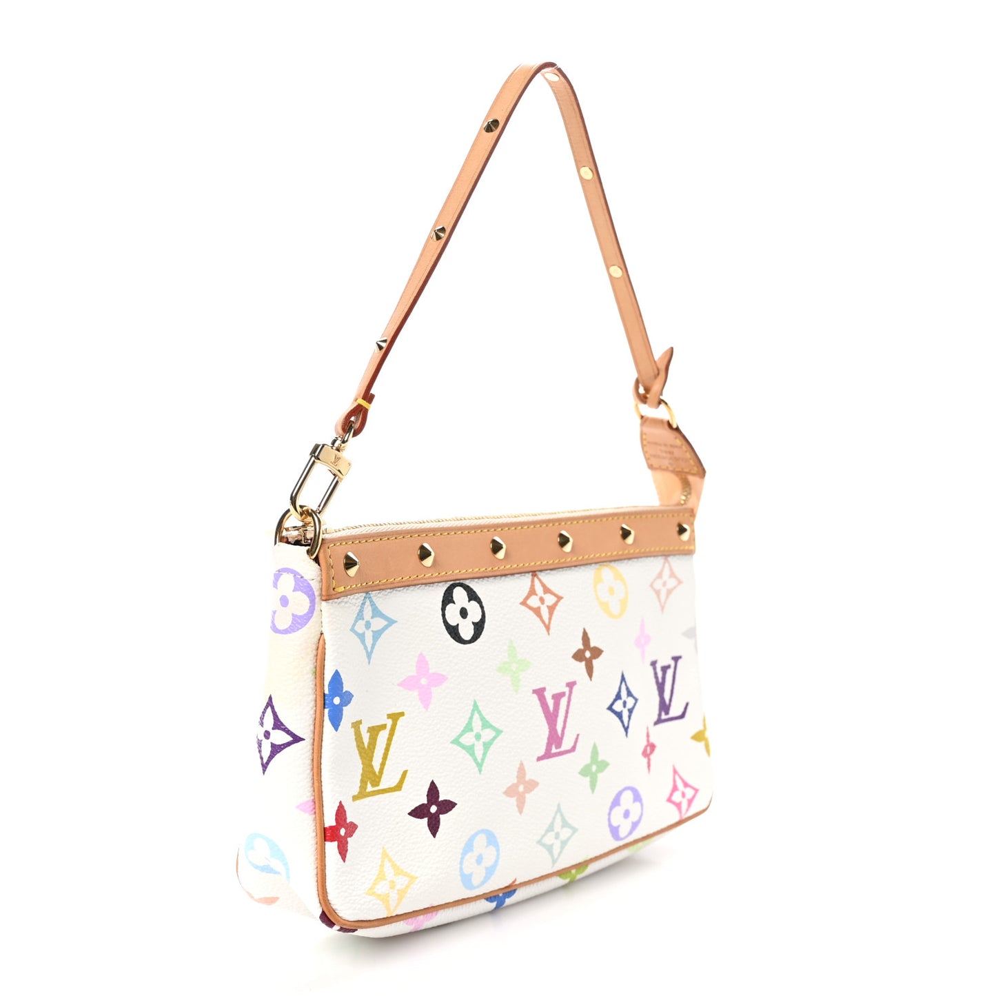 Monogram Multicolor Pochette Accessories White