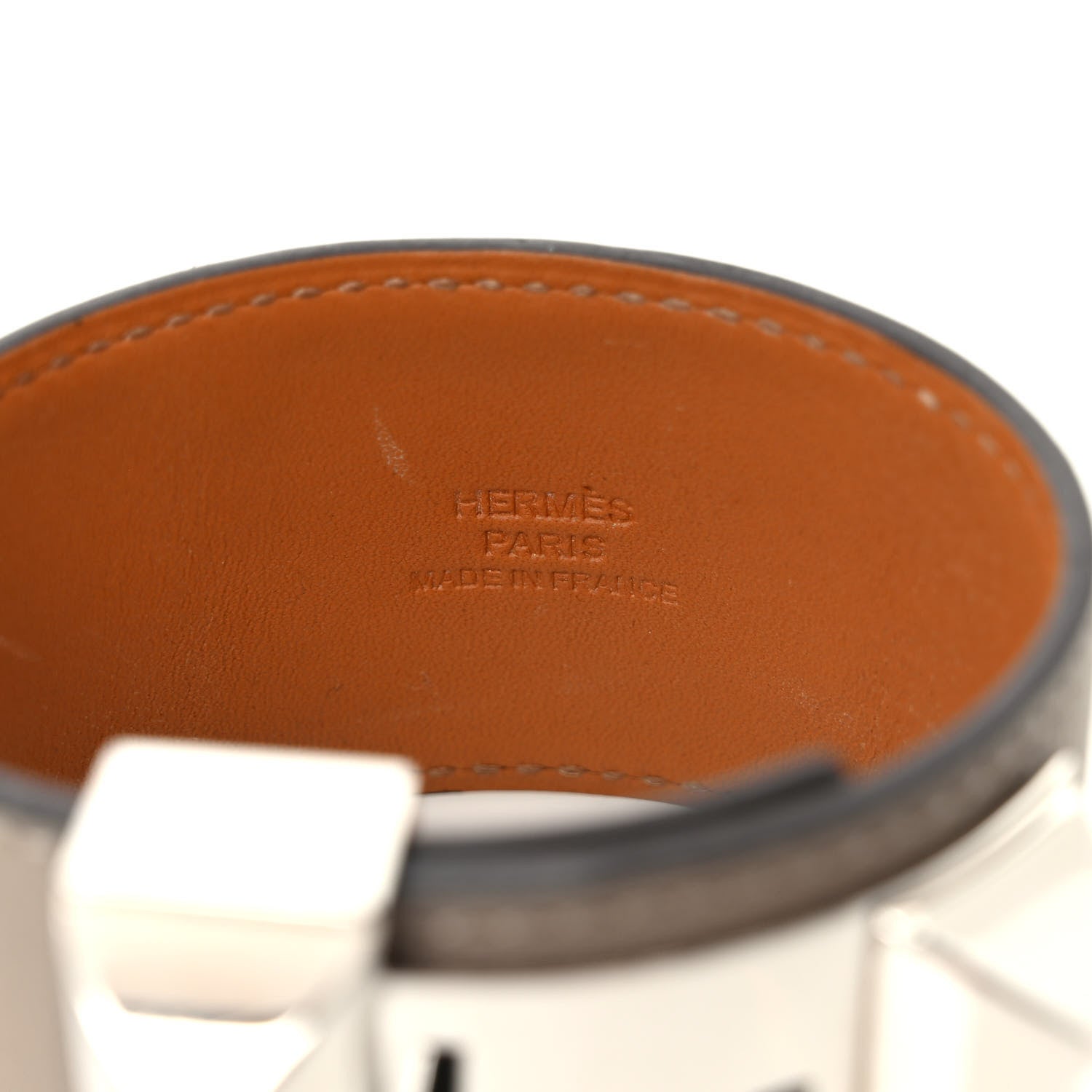 Hermes Swift Collier de Chien CDC Bracelet Gris Asphalte 3 of 5