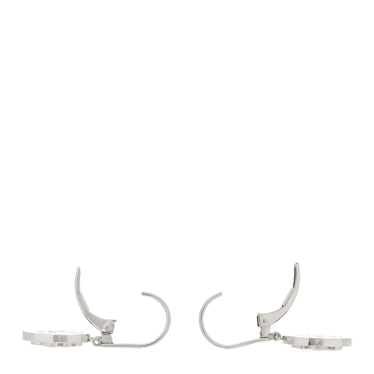 Platinum Diamond Blue Sapphire Cobblestone Drop Earrings