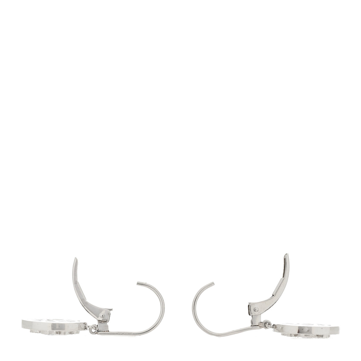 Tiffany Platinum Diamond Blue Sapphire Cobblestone Drop Earrings 3 of 4