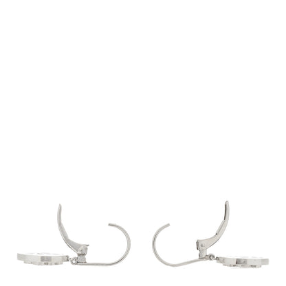 Tiffany Platinum Diamond Blue Sapphire Cobblestone Drop Earrings 3 of 4