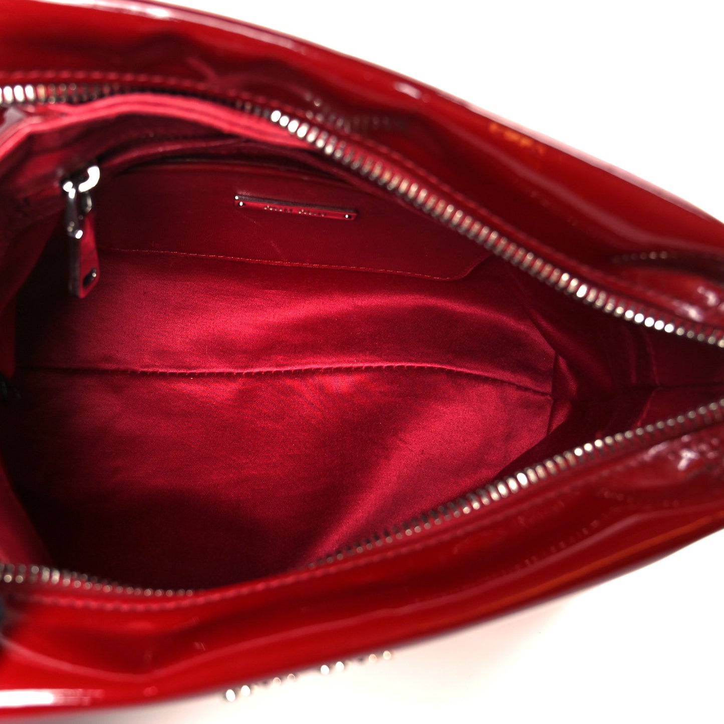 Vernice Nappa Shoulder Bag Cherry