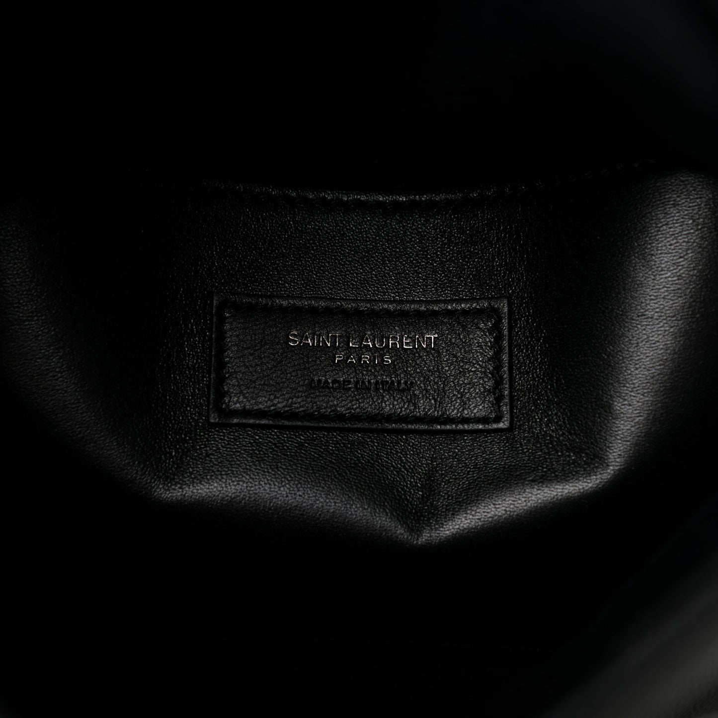 Grain De Poudre West Hollywood Monogram Fold Over Clutch Black