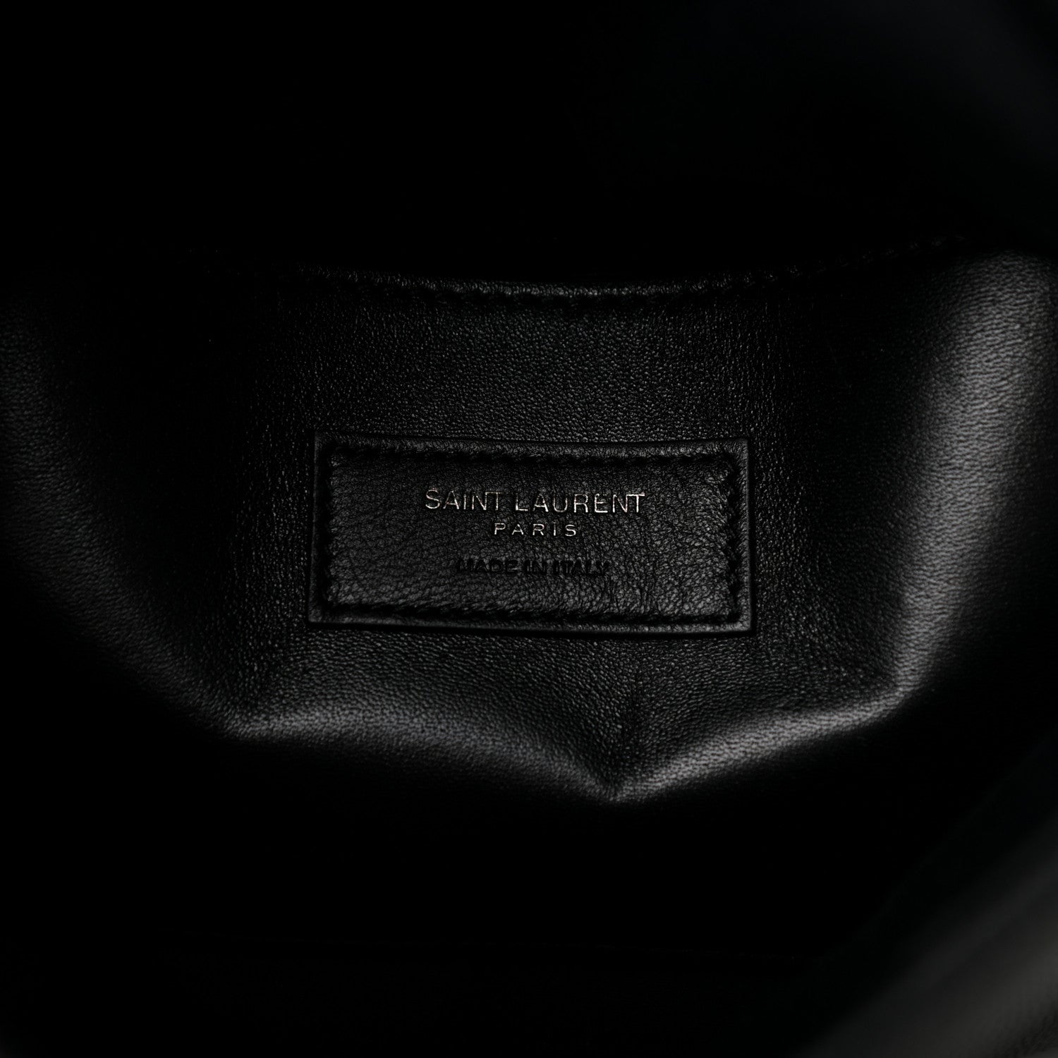 Saint Laurent Grain De Poudre West Hollywood Monogram Fold Over Clutch Black 6 of 8