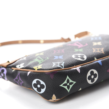 Louis Vuitton Monogram Multicolor Pochette Accessories Black 6 of 10