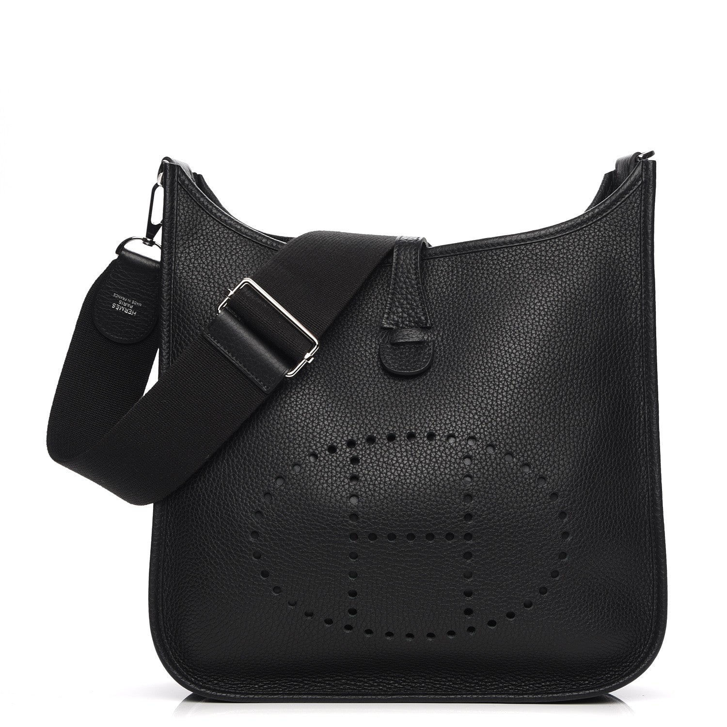 Hermes Taurillon Clemence Evelyne III PM Black 1 of 7