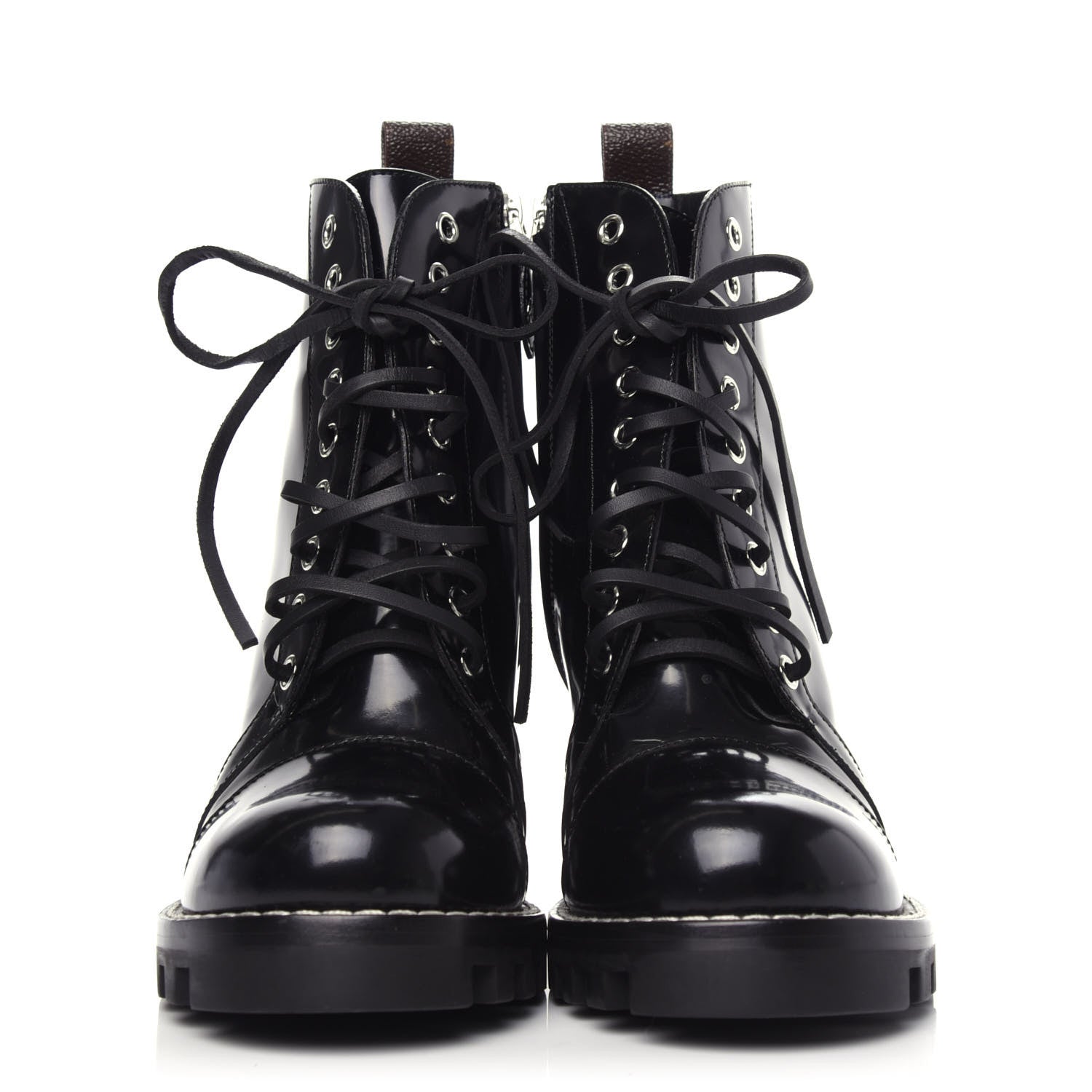 Louis Vuitton Patent Calfskin Star Trail Ankle Boots 39 Black 2 of 7