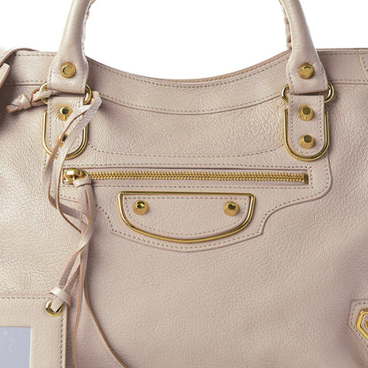 Balenciaga Chevre Gold Hardware Metallic Edge City Beige Praline 10 of 10
