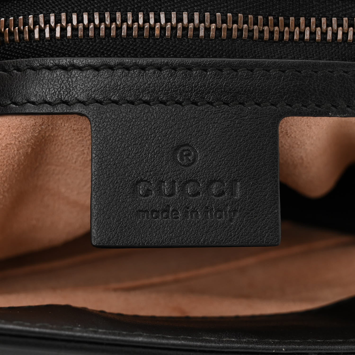 Gucci Calfskin Matelasse Large GG Marmont Shoulder Bag Black 6 of 11