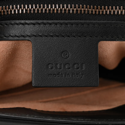 Gucci Calfskin Matelasse Large GG Marmont Shoulder Bag Black 6 of 11