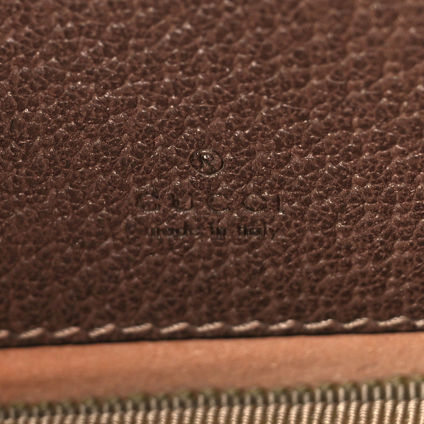 GG Supreme Monogram Ophidia Phone Case Wristlet Brown