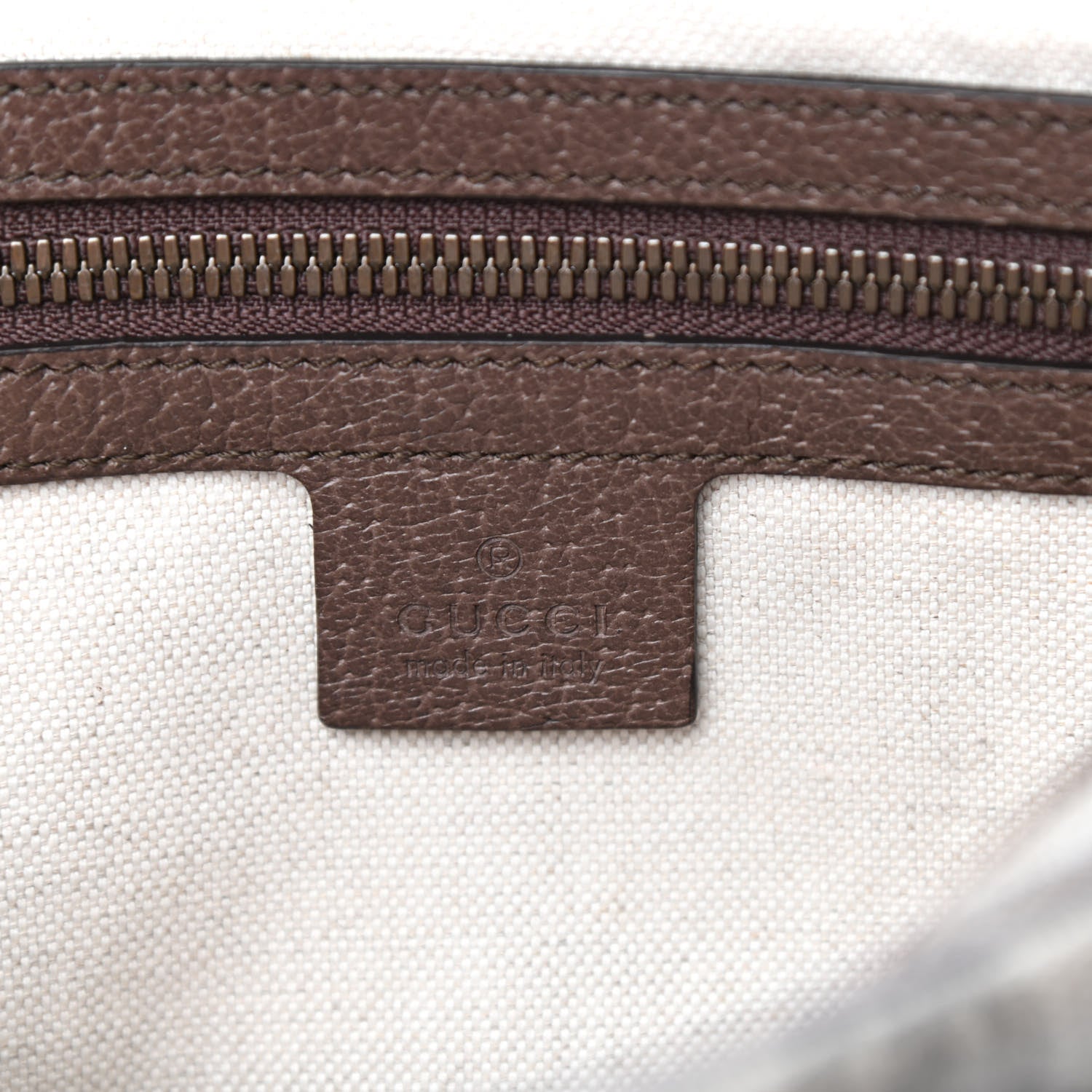 Gucci Soft GG Supreme Monogram Medium Ophidia Belt Bag Dark Brown 6 of 10