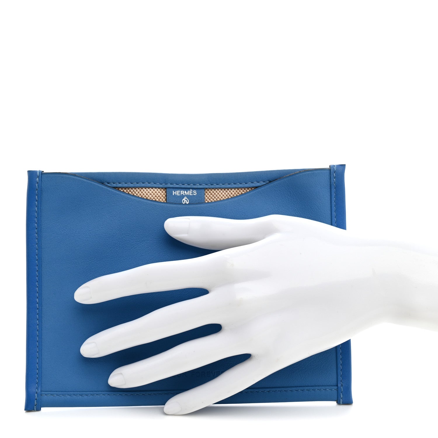 Hermes Swift Canvas Petit H Flaneur Forever Pouch Bleu Frida 2 of 9