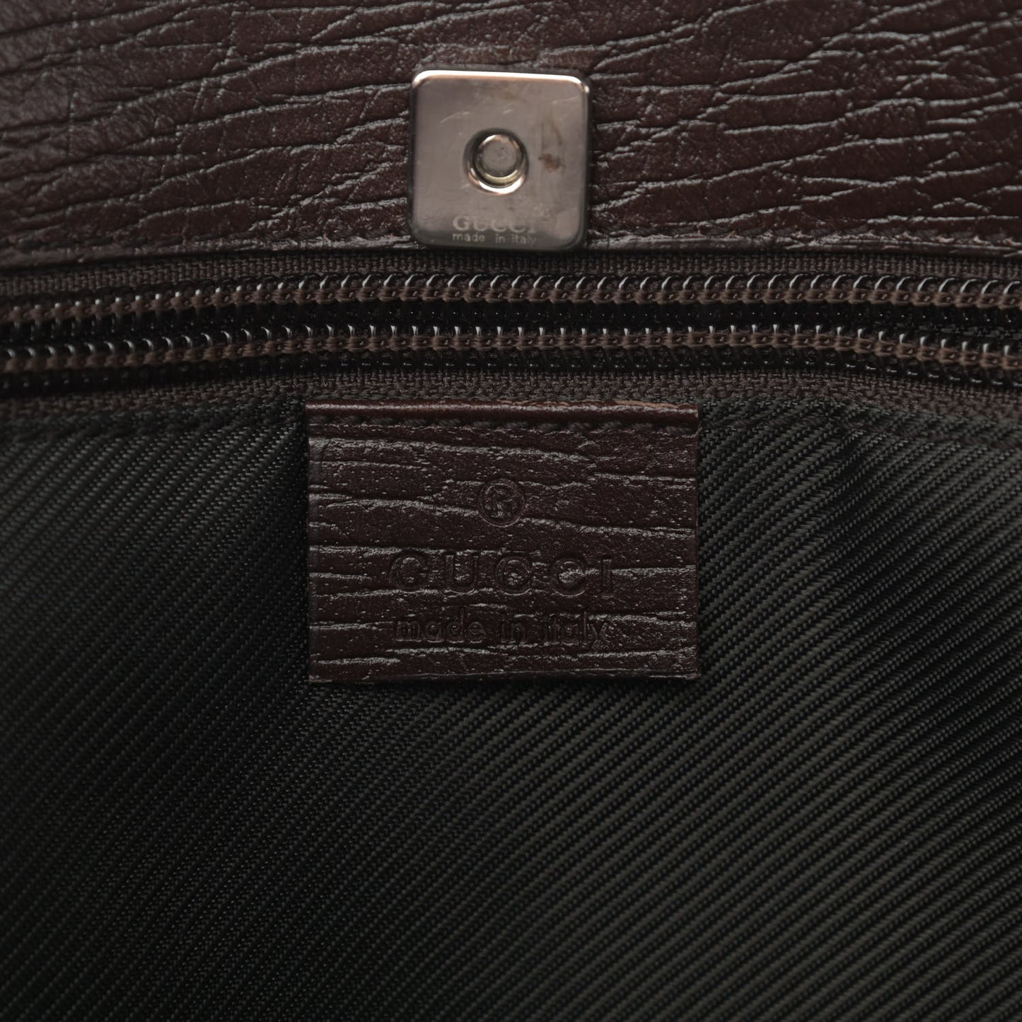 GG Plus Monogram Tote Dark Brown