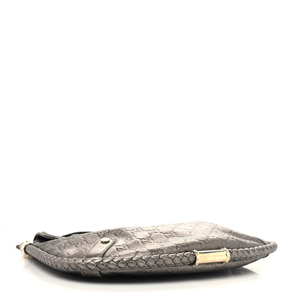 Gucci Guccissima Britt Tassel Shoulder Bag Gunmetal 4 of 14