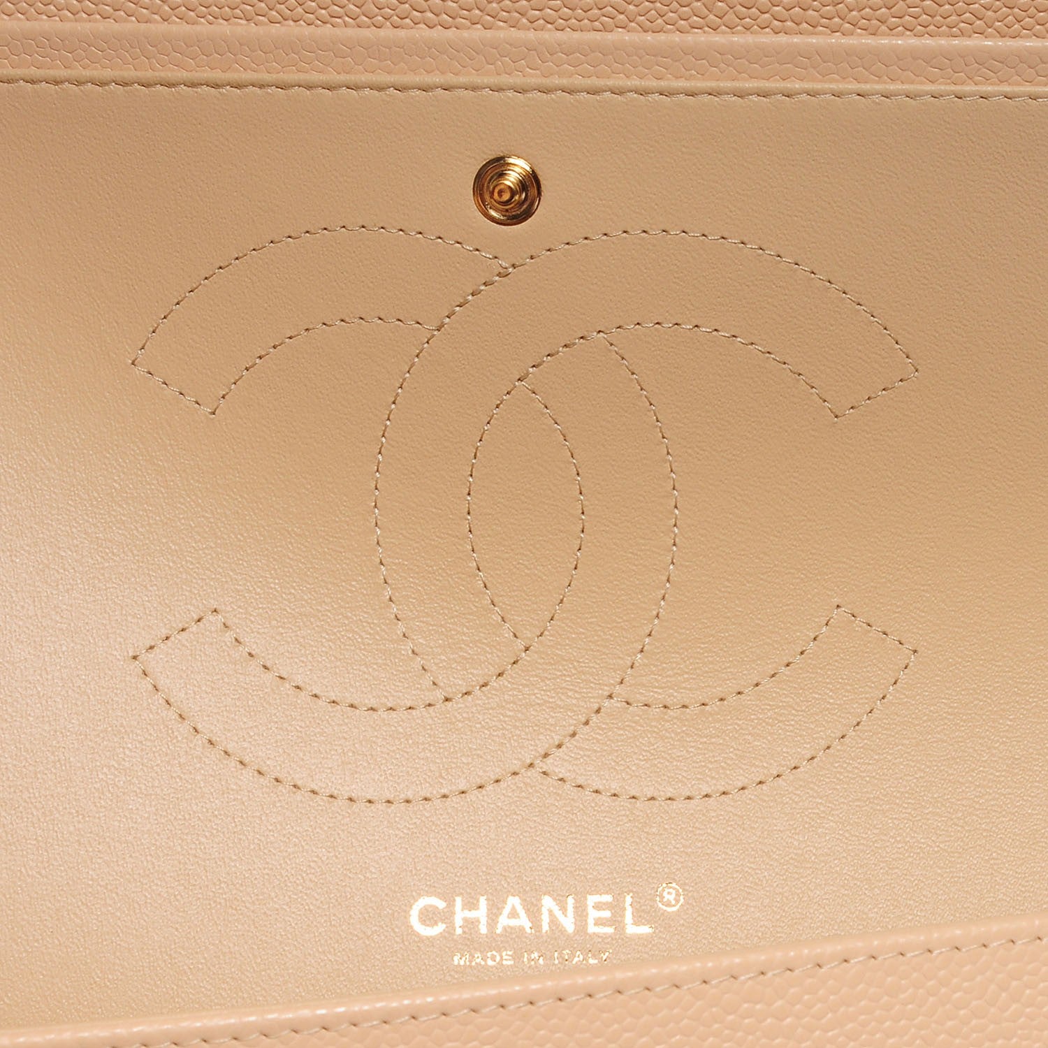 Chanel Caviar Quilted Jumbo Double Flap Beige Clair 6 of 8