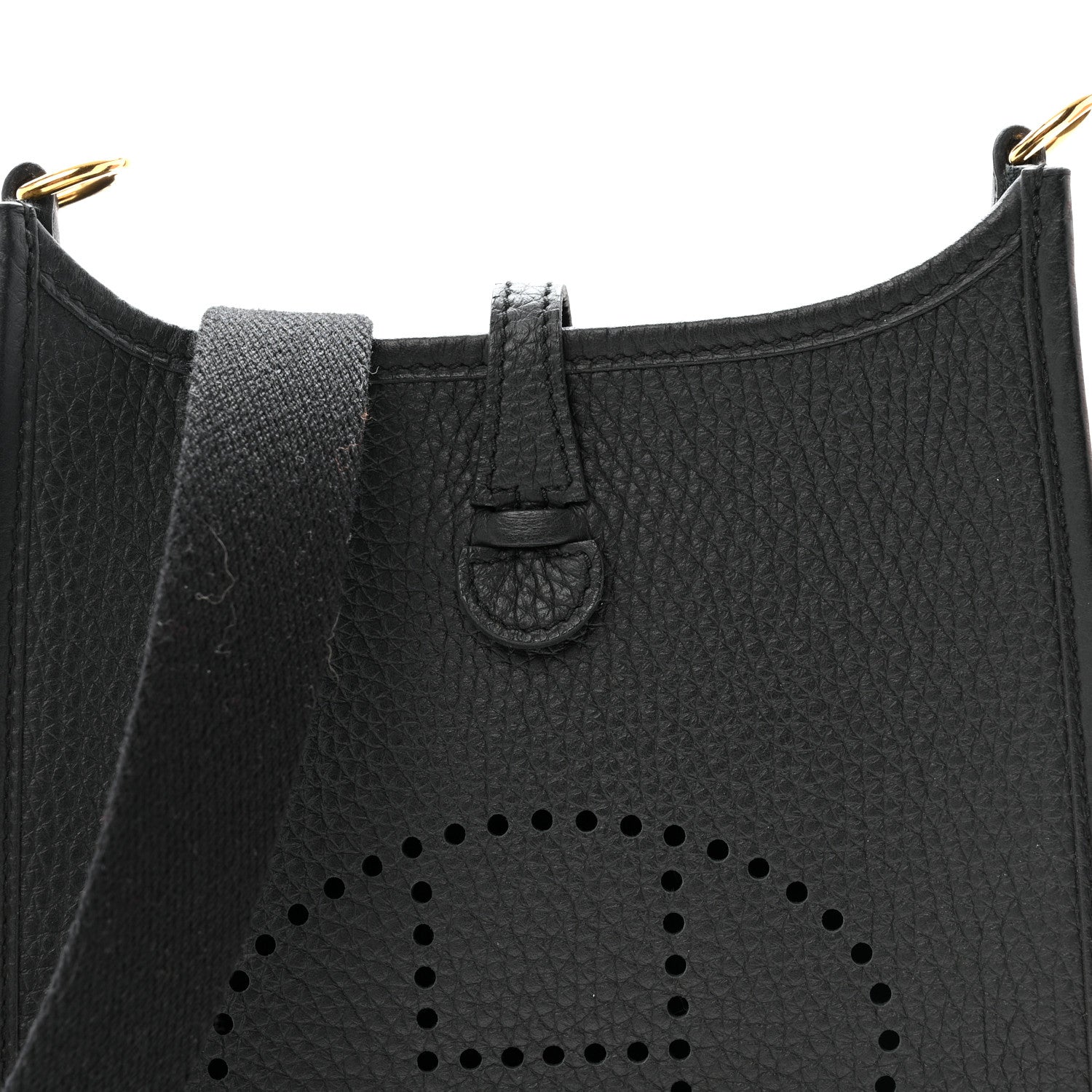 Hermes Taurillon Clemence Evelyne TPM Black 8 of 11