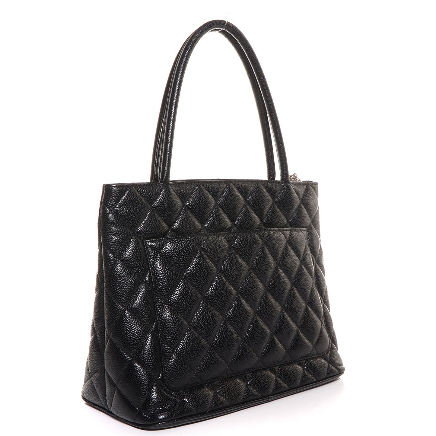 Caviar Medallion Tote Black