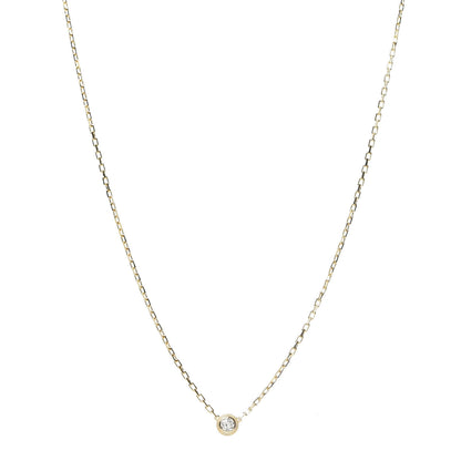 Cartier 18K Yellow Gold Diamond SM D'Amour Pendant Necklace 1 of 7