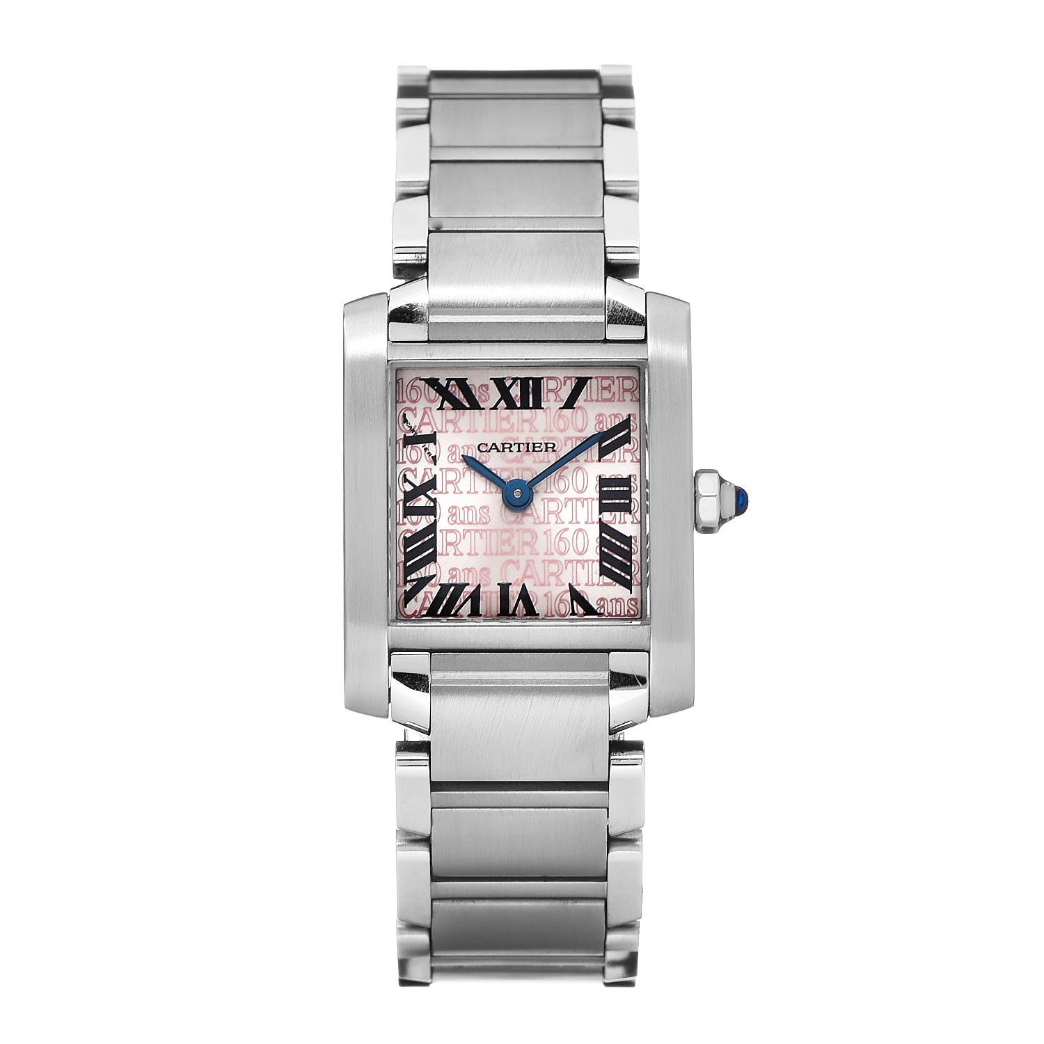 Cartier Stainless Steel 20mm Tank Francaise 160th Anniversary Quartz Watch 1 of 9