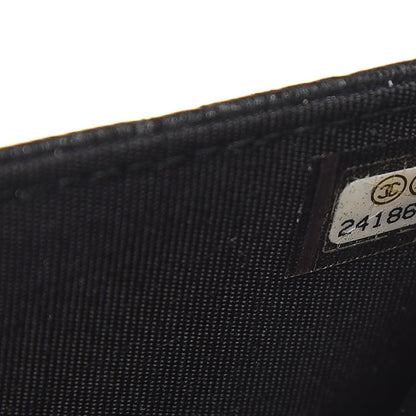 Chanel Crumpled Calfskin Quilted Wallet On Chain WOC So Black 8 of 9