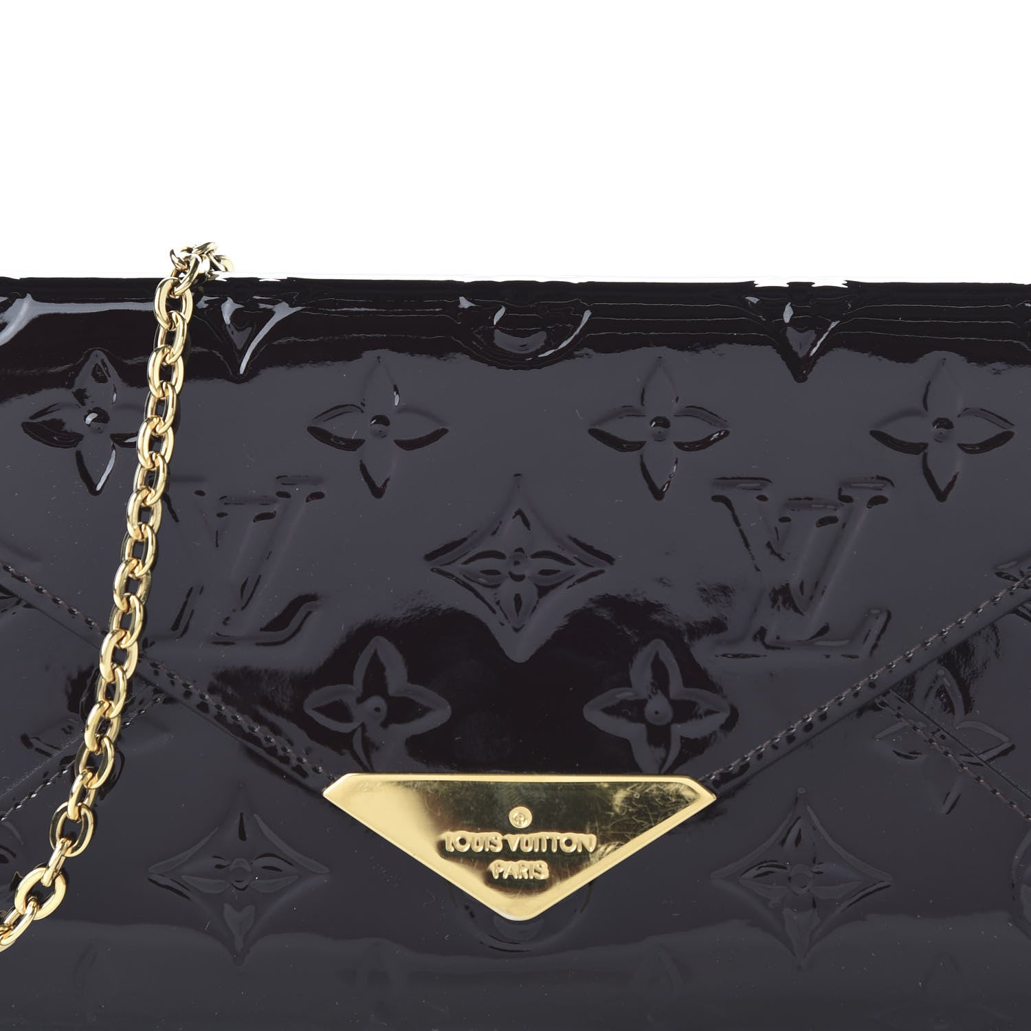 Louis Vuitton Vernis Mira MV Chain Wallet Amarante 9 of 11