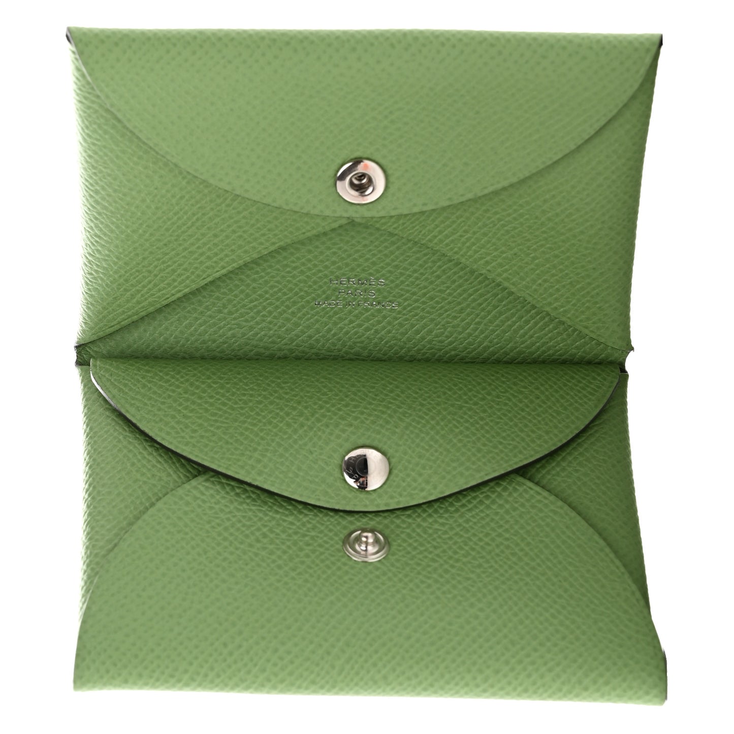 Epsom Calvi Duo Card Case Vert Criquet