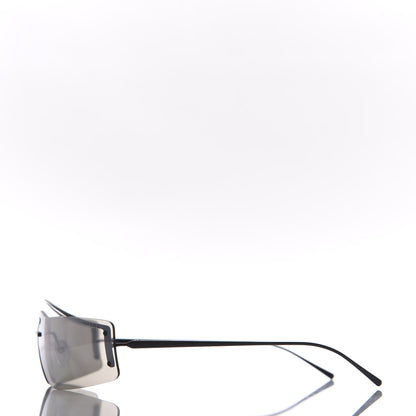 Prada Rectangle Shield Sunglasses SPR 61V Black 3 of 6