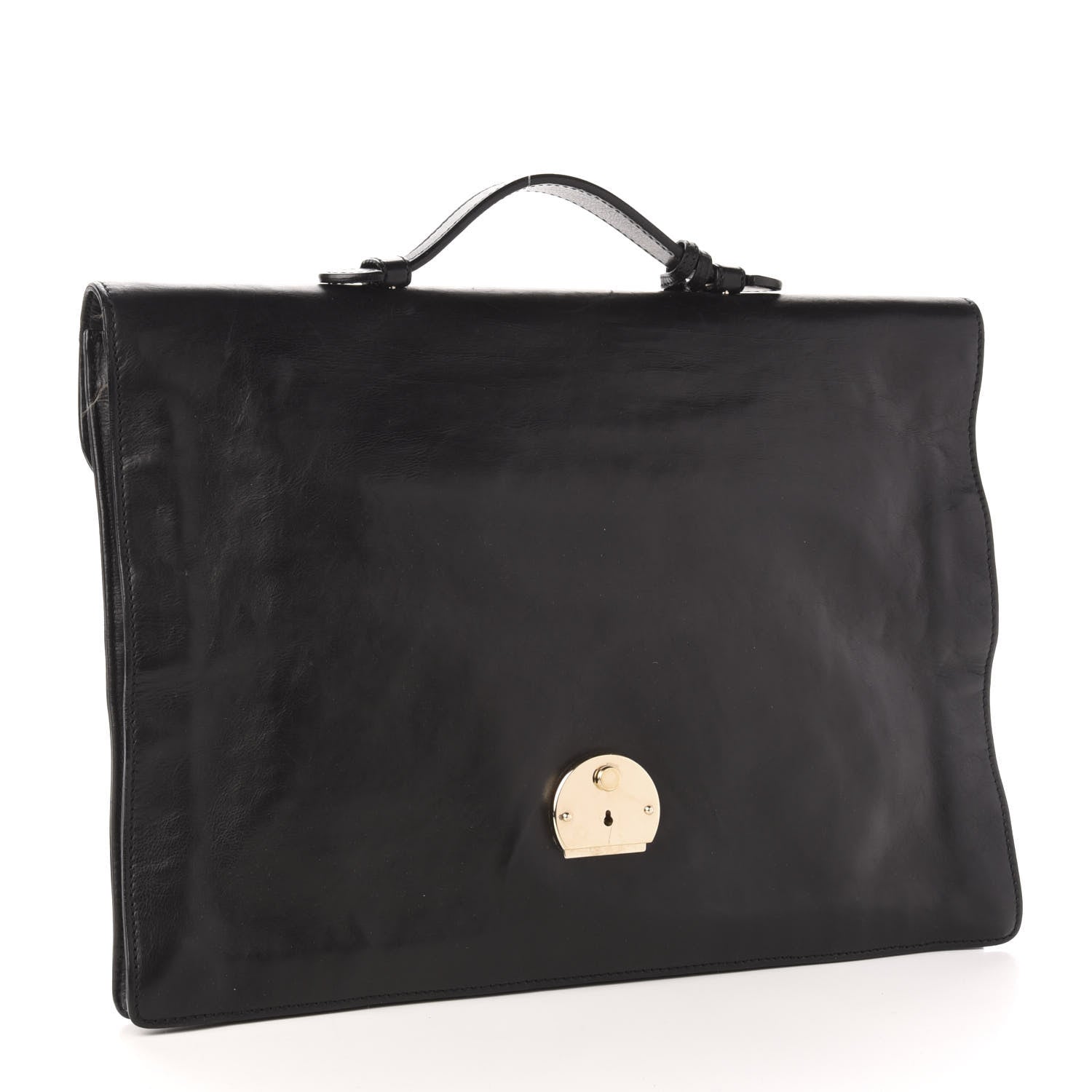 Gucci Calfskin Foldable Portfolio Briefcase Black 3 of 11