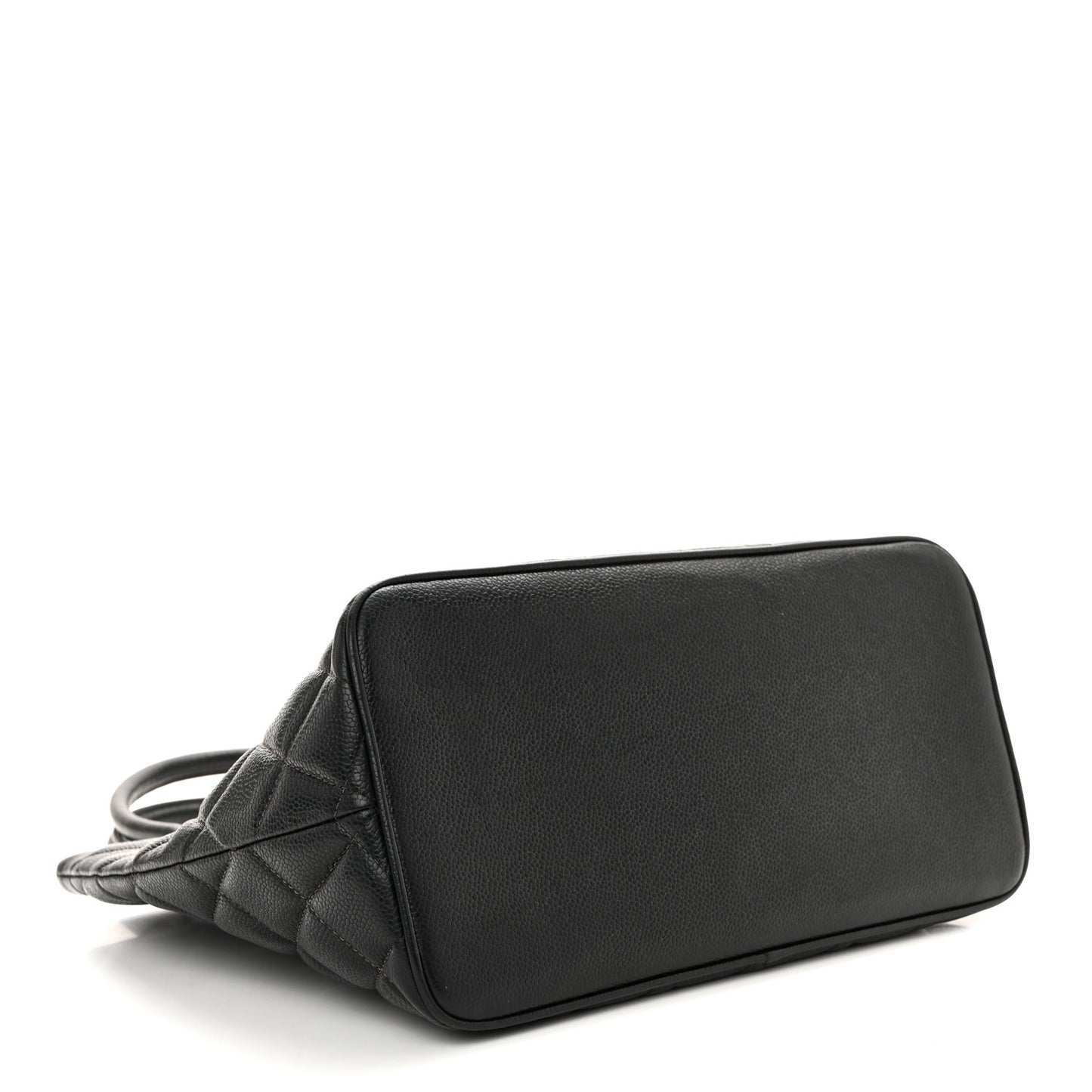 Caviar Quilted Medallion Tote Black