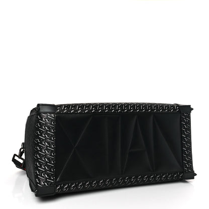Christian Louboutin Studded Techno CL Sneakender Duffle White Black 4 of 8