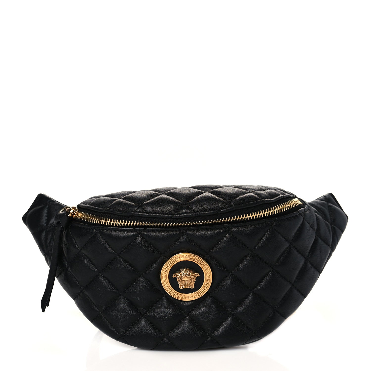 Versace Nappa Quilted Medusa Belt Bag Black 1 of 10