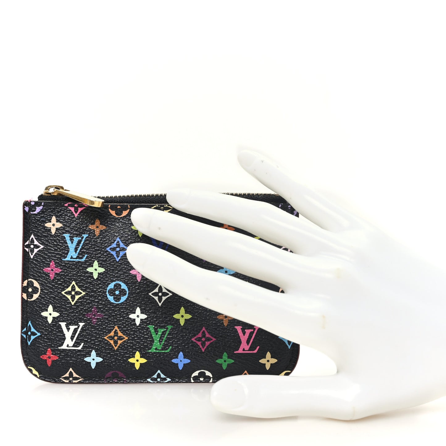 Monogram Multicolor Key Pouch Black Grenade