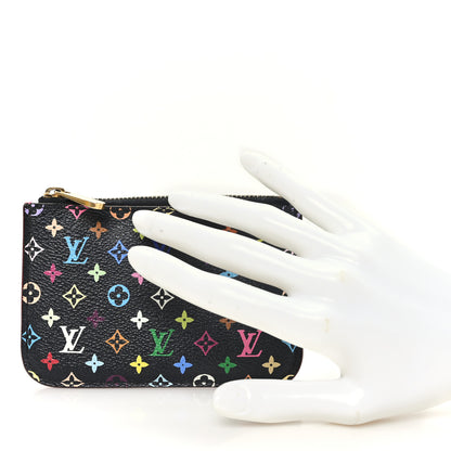 Louis Vuitton Monogram Multicolor Key Pouch Black Grenade 2 of 8