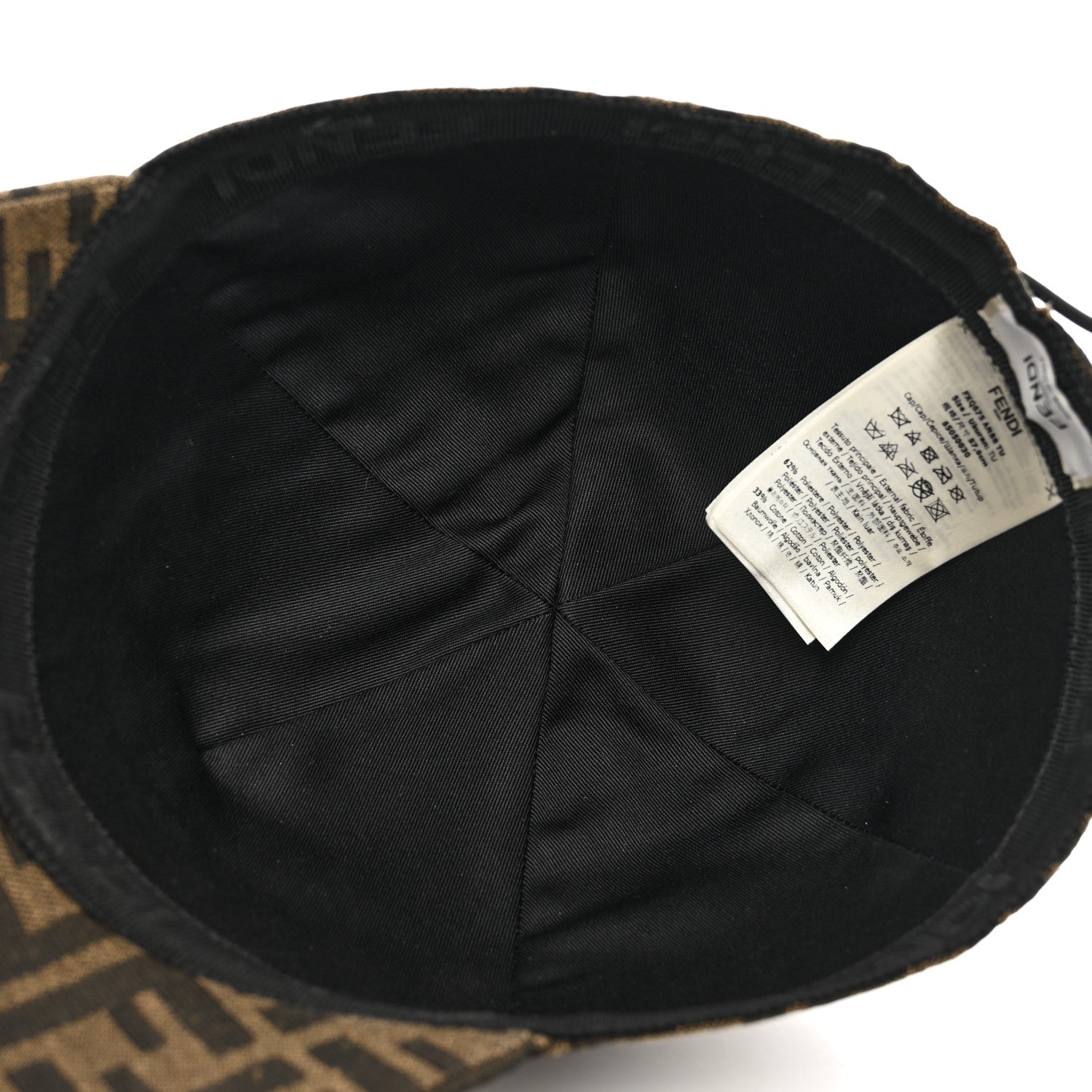 Fendi Canvas FF Crystal Baseball Hat 7 of 9