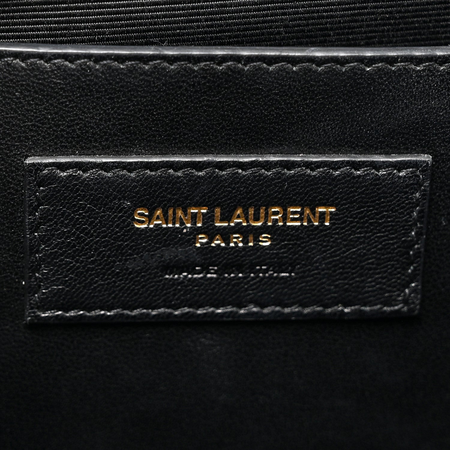 Saint Laurent Grain De Poudre Matelasse Chevron Medium Monogram Satchel Black 6 of 14