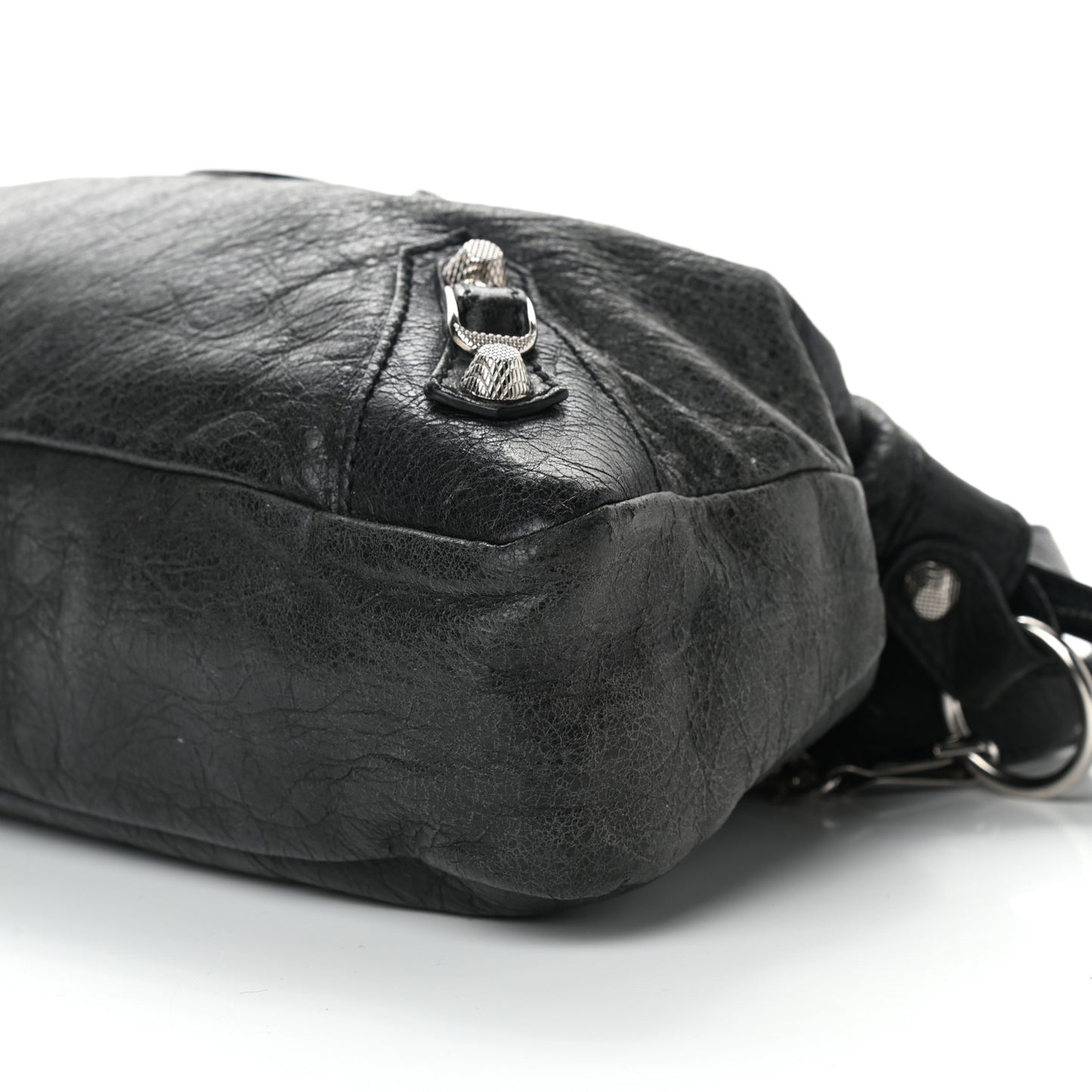 Agneau Giant 12 Silver Hardware Town Black