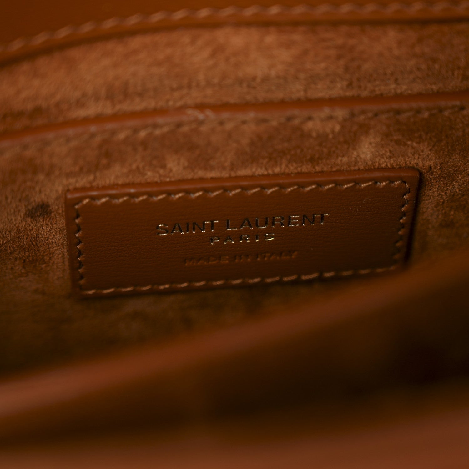 Saint Laurent Canvas Calfskin Mini Classic Monogram Cassandra Top Handle Tan Natural 6 of 12