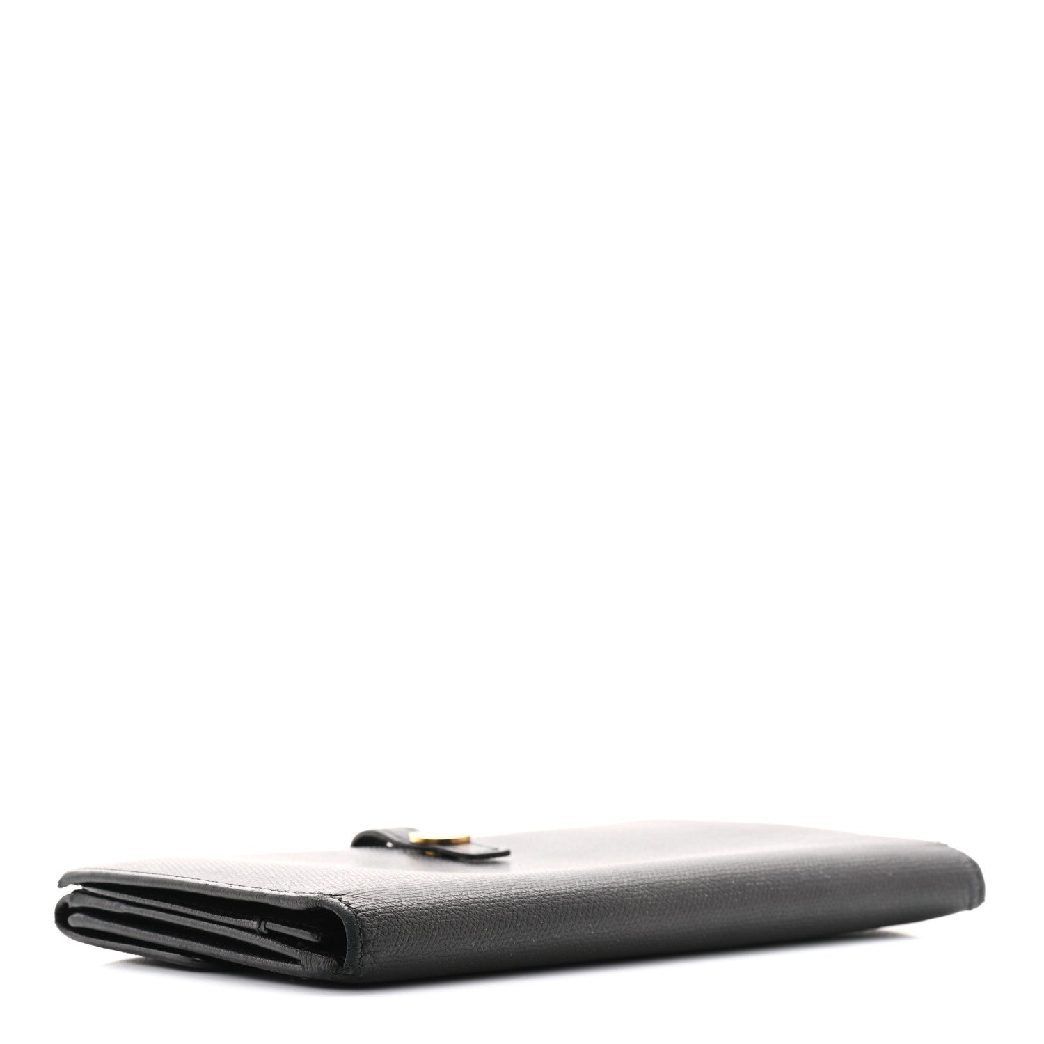 Chanel Grained Calfskin CC Button Long Wallet Black 4 of 10