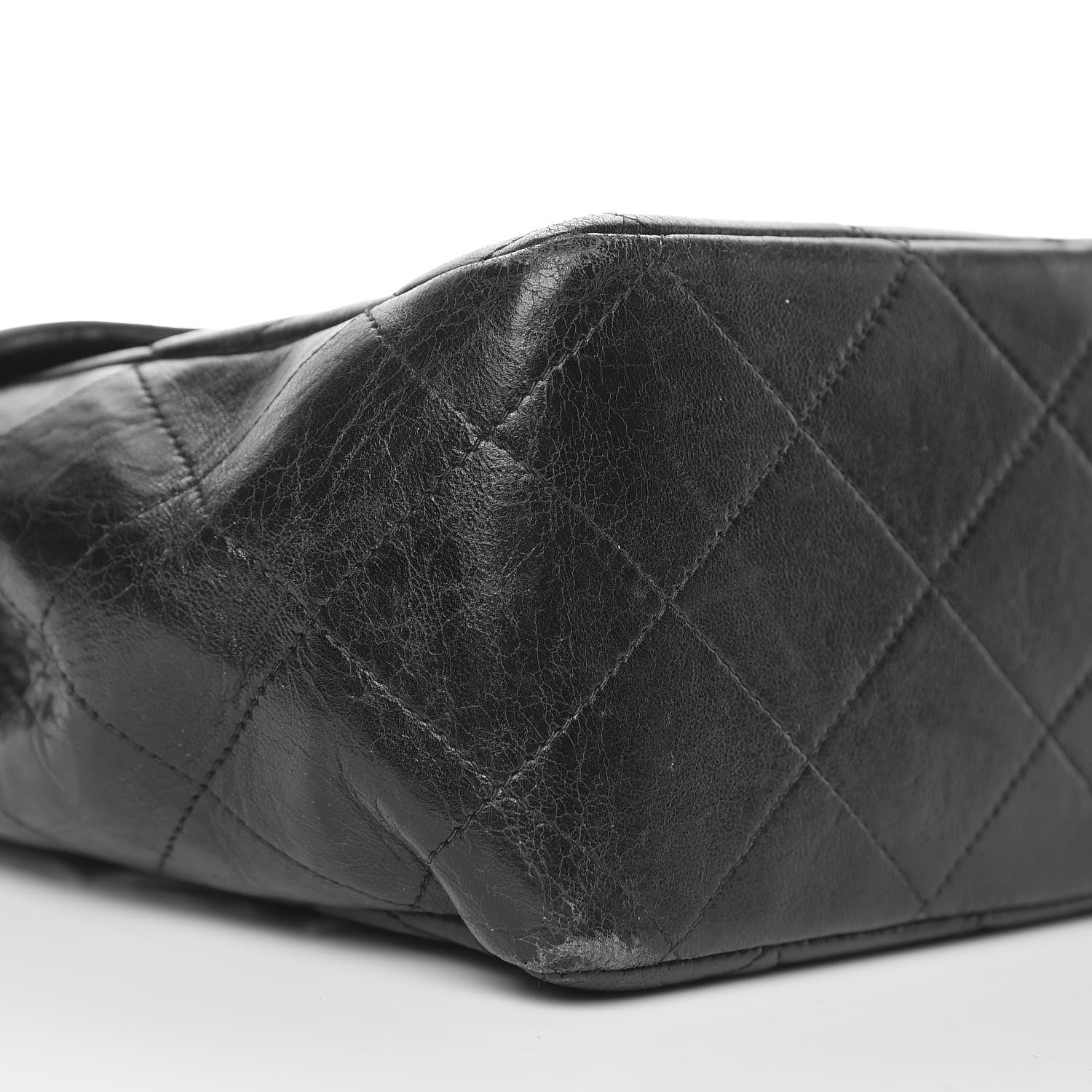 Chanel Lambskin Quilted Jumbo Single Flap Black 10 of 19