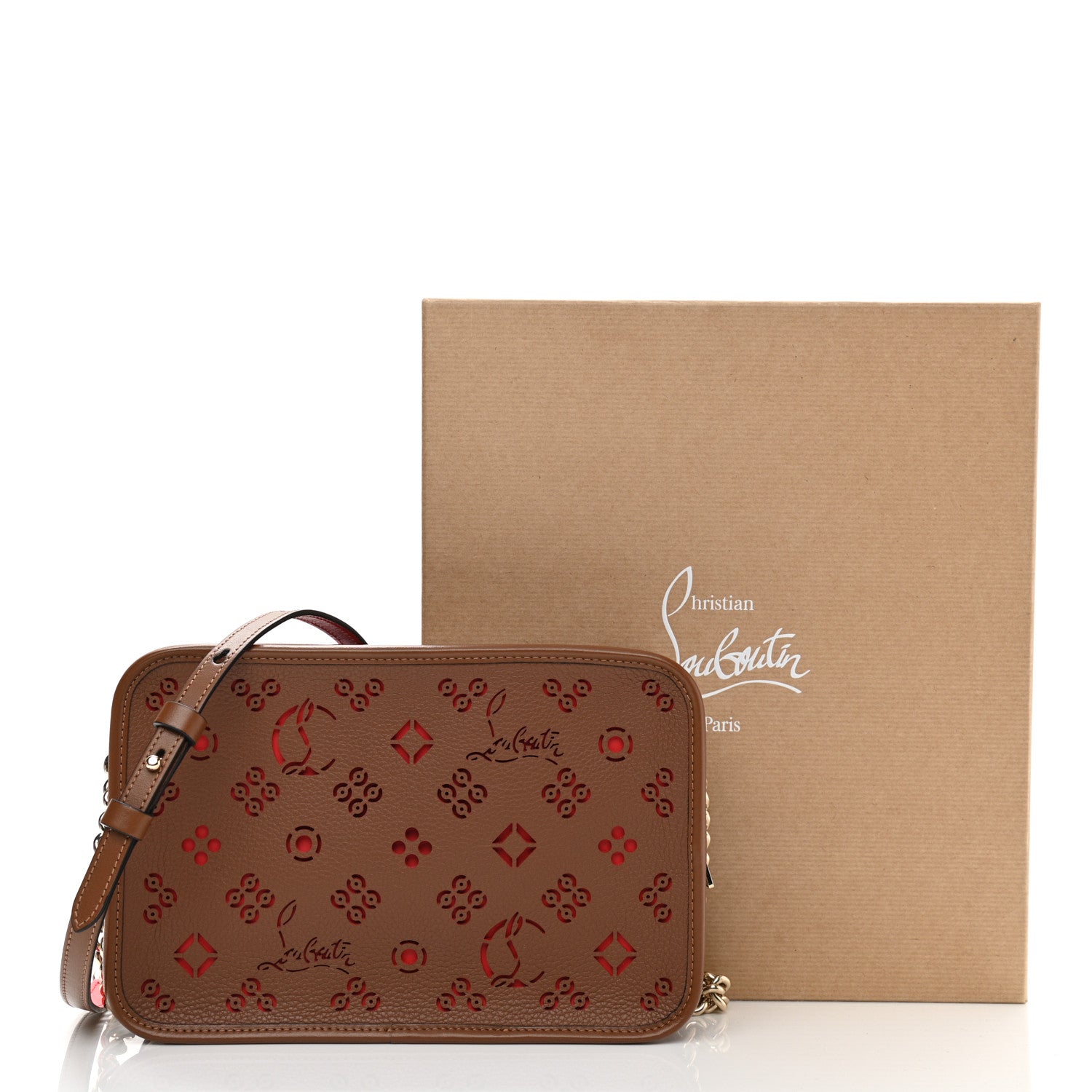 Christian Louboutin Calfskin Small Radioloubi Biscotto Loubi 12 of 12