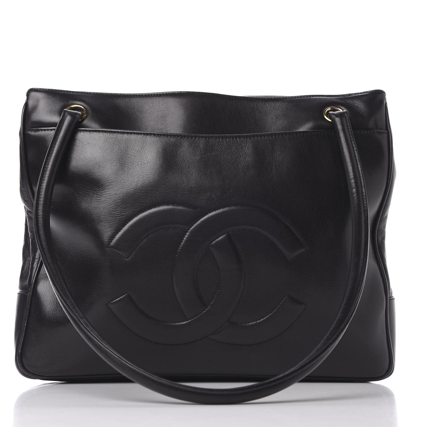Lambskin CC Shoulder Bag Black