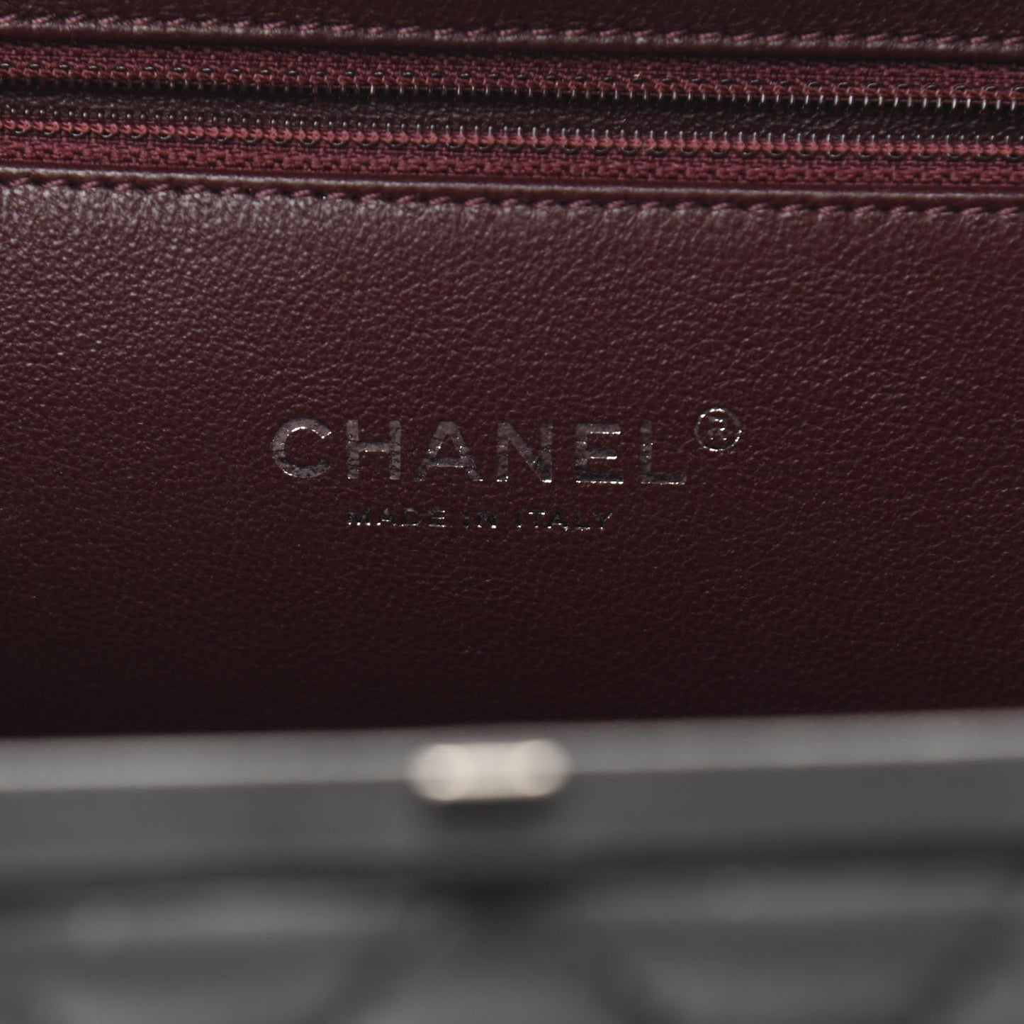 Lambskin Quilted Kisslock Minaudiere Black