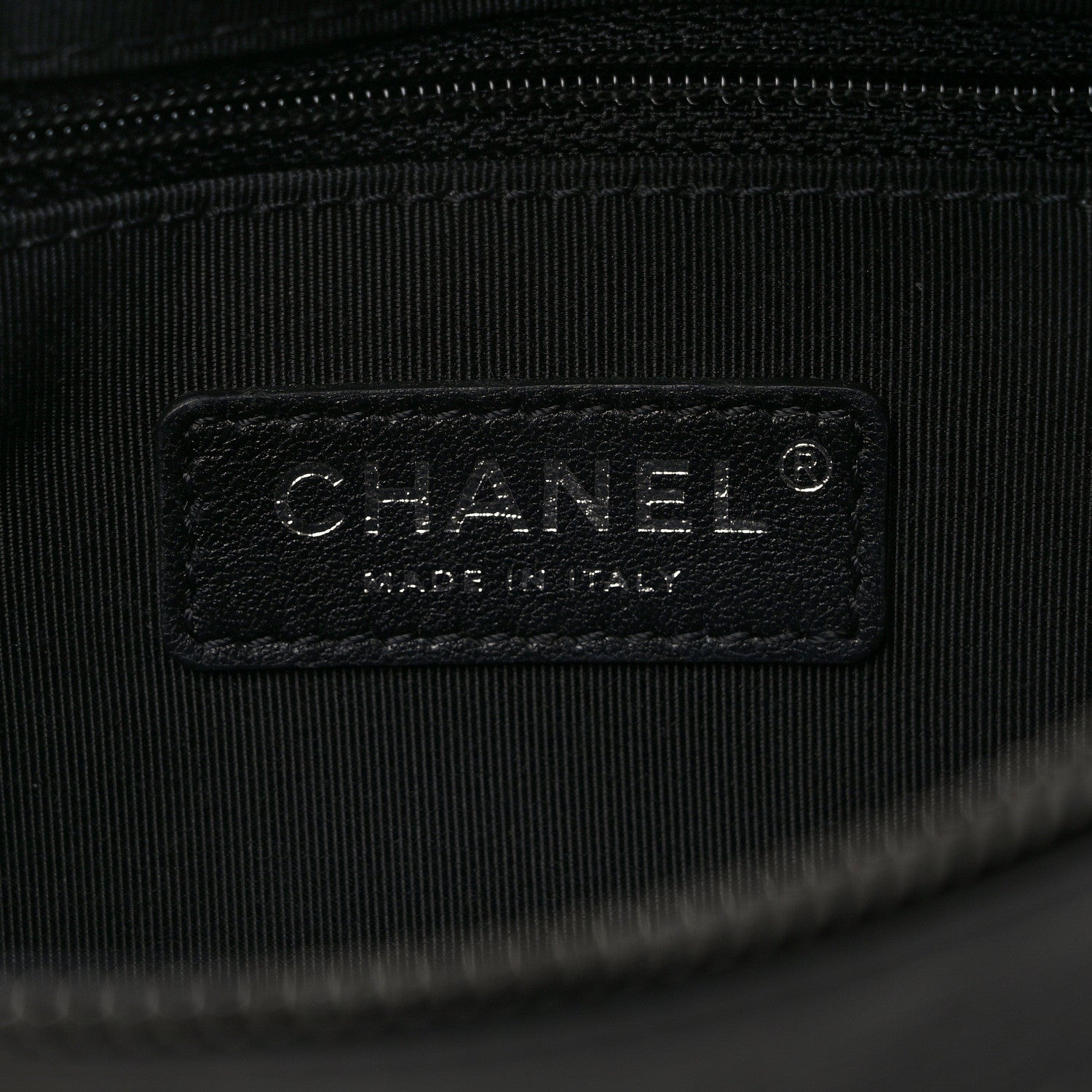 Chanel Calfskin Chain 20s Signe Waist Bag Black 6 of 9